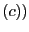 $ (c))$