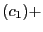 $\displaystyle (c_1) +$
