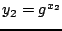 $y_2 = g^{x_2}$