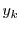 $\displaystyle y_{k}$