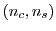 $ (n_c,n_s)$