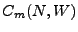 $ C_{m}(N,W)$