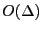 $O(\Delta)$
