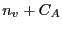 $n_v+C_A$