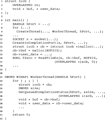 \begin{figure}
\VerbatimInput{running.c}
\end{figure}
