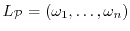 $ L_\P
= (\omega_1, \dots, \omega_n)$
