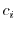 $ c_i$