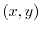 $ (x,y)$