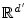 $ \mathbb{R}^{d'}$