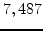 $7,487$