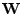 $\mathbf{W}$
