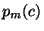 $ p_m(c)$