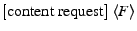 $ {[\rm content~request]}~\descr {F}$