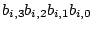 $b_{i,3} b_{i,2} b_{i,1} b_{i,0}$