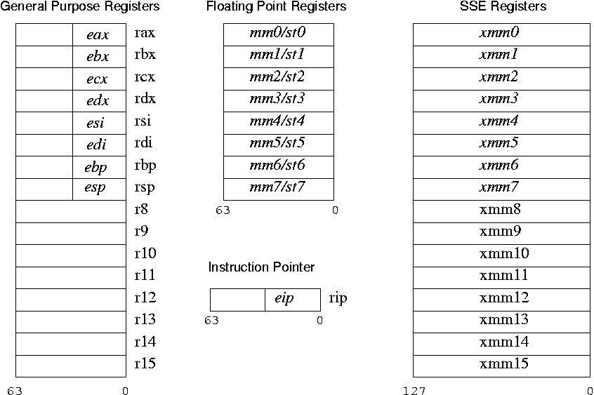 Registers in x86-64: alt text