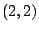 $ (2,2)$