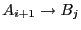 $A_{i+1}
\rightarrow B_j$
