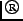 $^{\ooalign{\hfil\raise .00ex\hbox{\scriptsize
R}\hfil\crcr\mathhexbox20D}}$