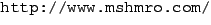 {\url{http://www.mshmro.com/}}