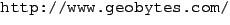 {\url{http://www.geobytes.com/}}