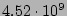 $4.52 \cdot 10^9$