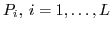 $P_i,\:i=1,\dots,L$