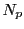 $ N_{p}$