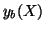 $\displaystyle y_b(X)$