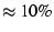 <I>≅ 10%</I>