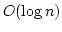 $ O(\log{n})$