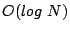 $O(log&nbsp;N)$