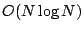 $ O(N \log{N})$