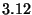 $3.12$