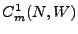 $ C_{m}^1(N,W)$