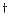 $ ^{\dag}$