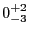 $0^{+2}_{-3}$