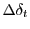 $\Delta \delta_t$