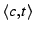 $ \langle{c, t}\rangle$