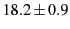 $18.2\pm 0.9$
