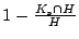 $ 1-\frac{K_s\cap H}{H}$