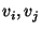 $v_i, v_j$