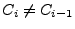 $C_i \neq C_{i-1}$