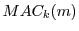 $MAC_k(m)$
