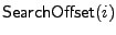 $ \searchoff(i)$