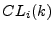 $ CL_i(k)$