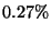 $0.27\%$