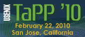 TaPP '10 button
