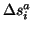 $ \Delta s_i^a$