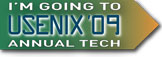 I'm going to USENIX '09
