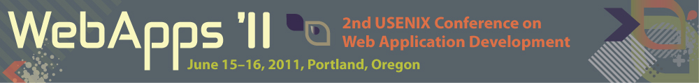 USENIX WebApps '11 Banner